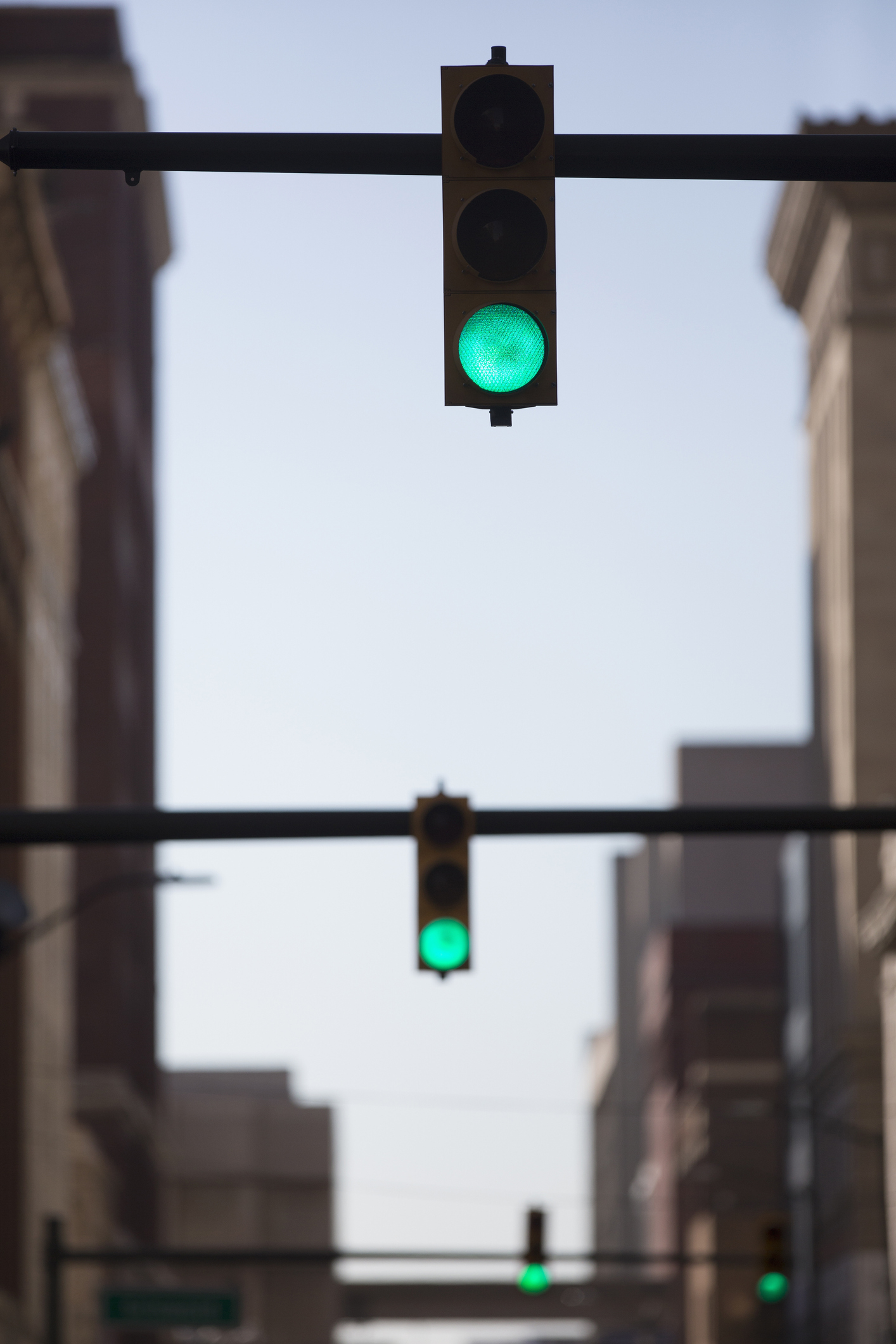 Green street lights