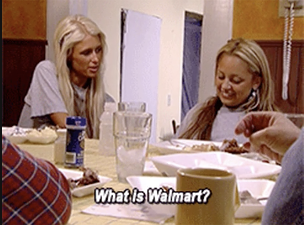 girls asking, &quot;What is Walmart?&quot;