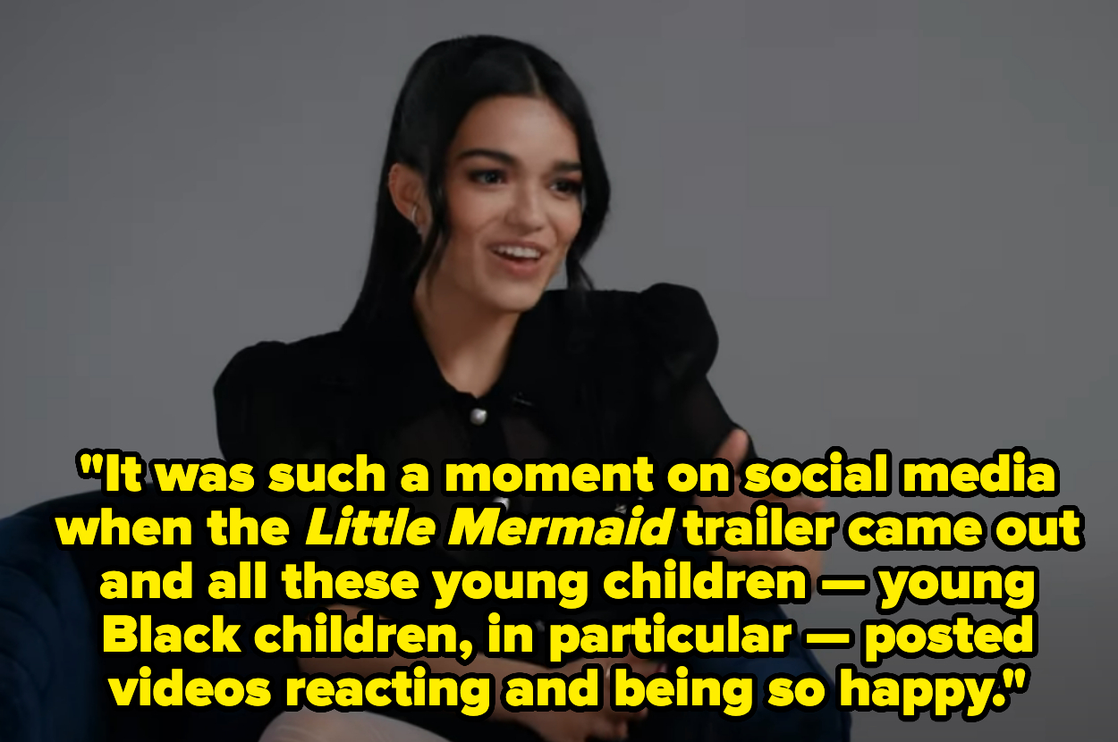 Rachel saying, &quot;It was such a moment on social media when the Little Mermaid trailer came out and all these young children — young Black children in particular — posted videos reacting and being so happy&quot;