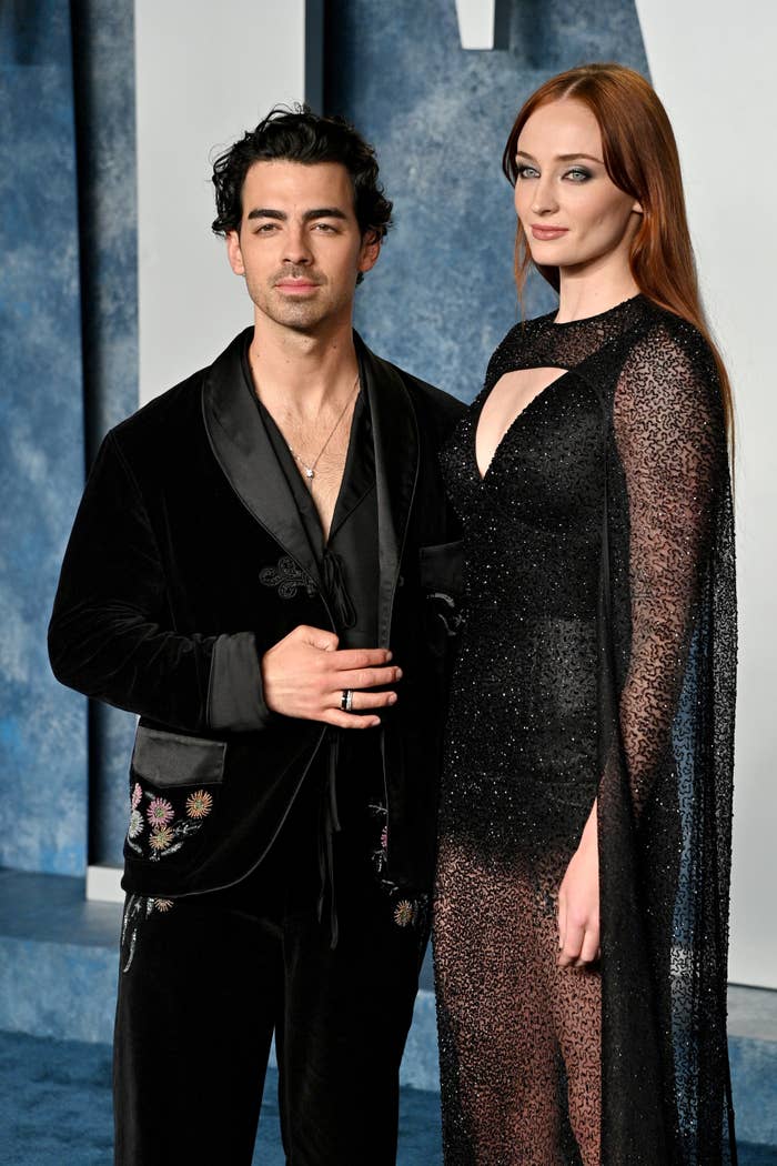 Joe and Sophie at a media event