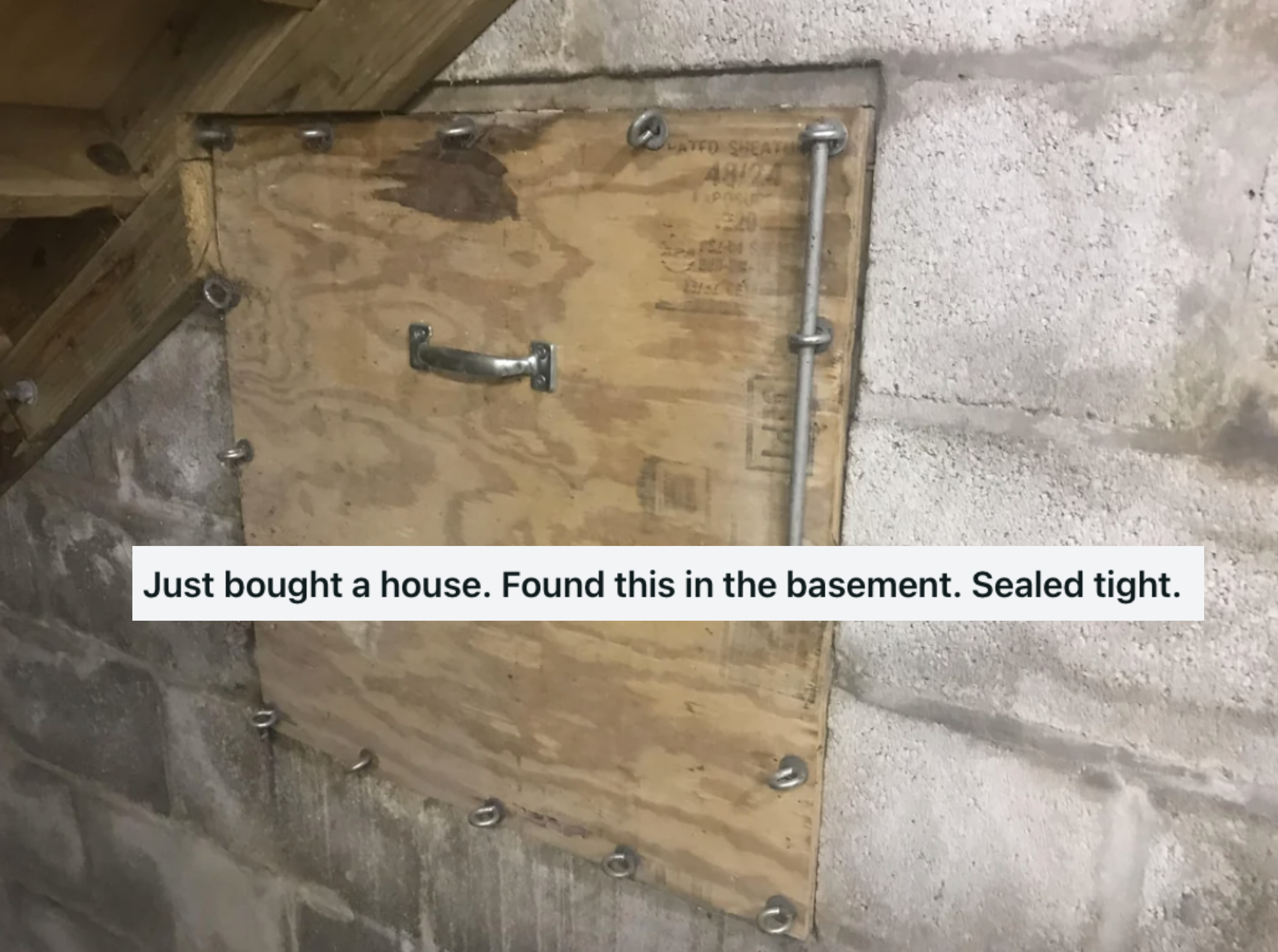 &quot;Just bought a house. Found this in the basement. Sealed tight.&quot;