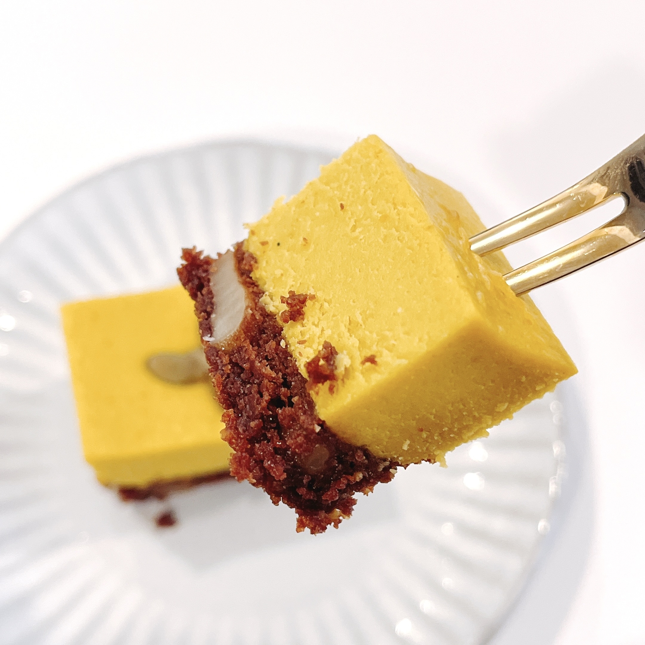 成城石井のオススメのスイーツ「北海道産かぼちゃのブラウニーパンプキンチーズケーキ」