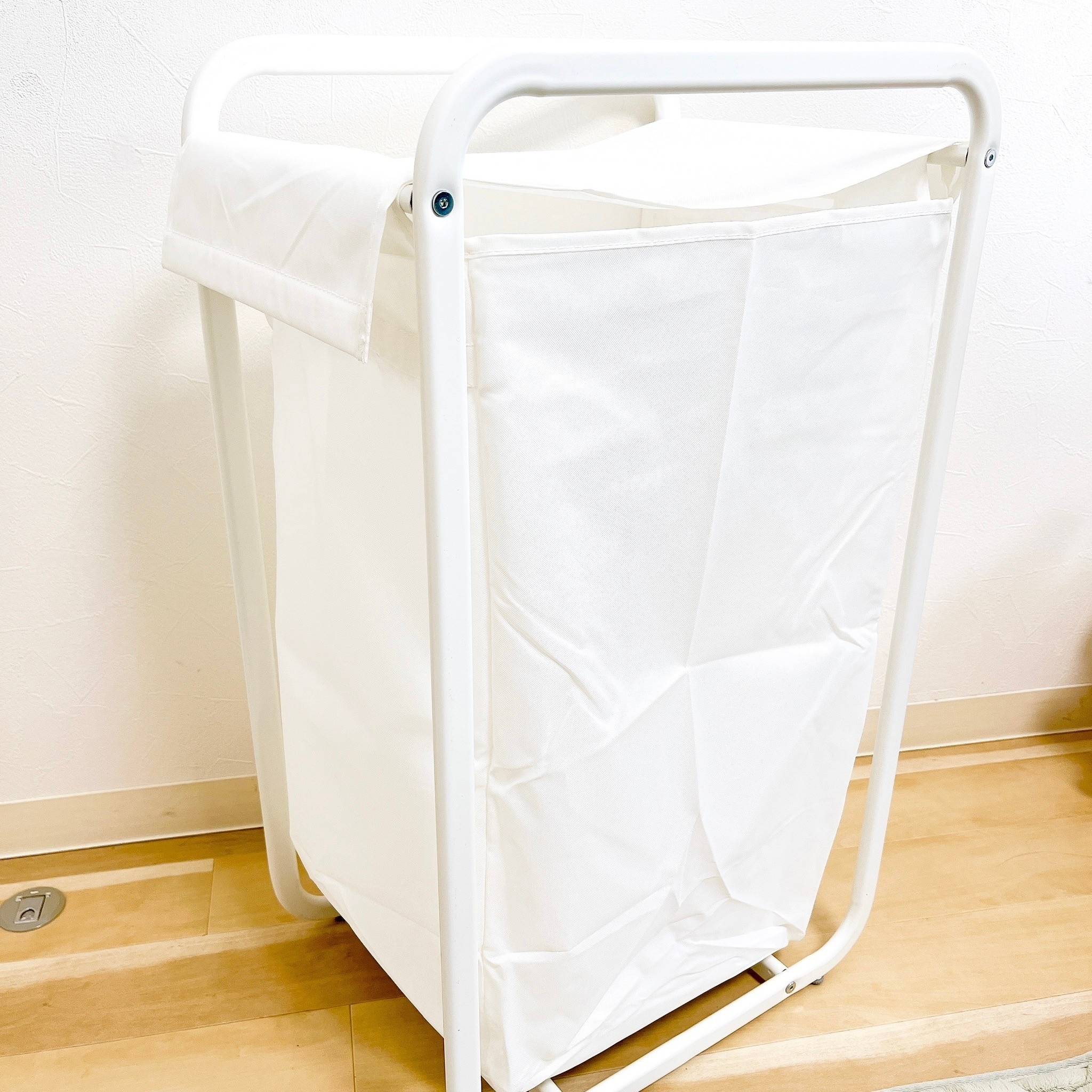 IKEA（イケア）のオススメの収納「ALGOT アルゴート 収納バッグ スタンド付き, ホワイト」