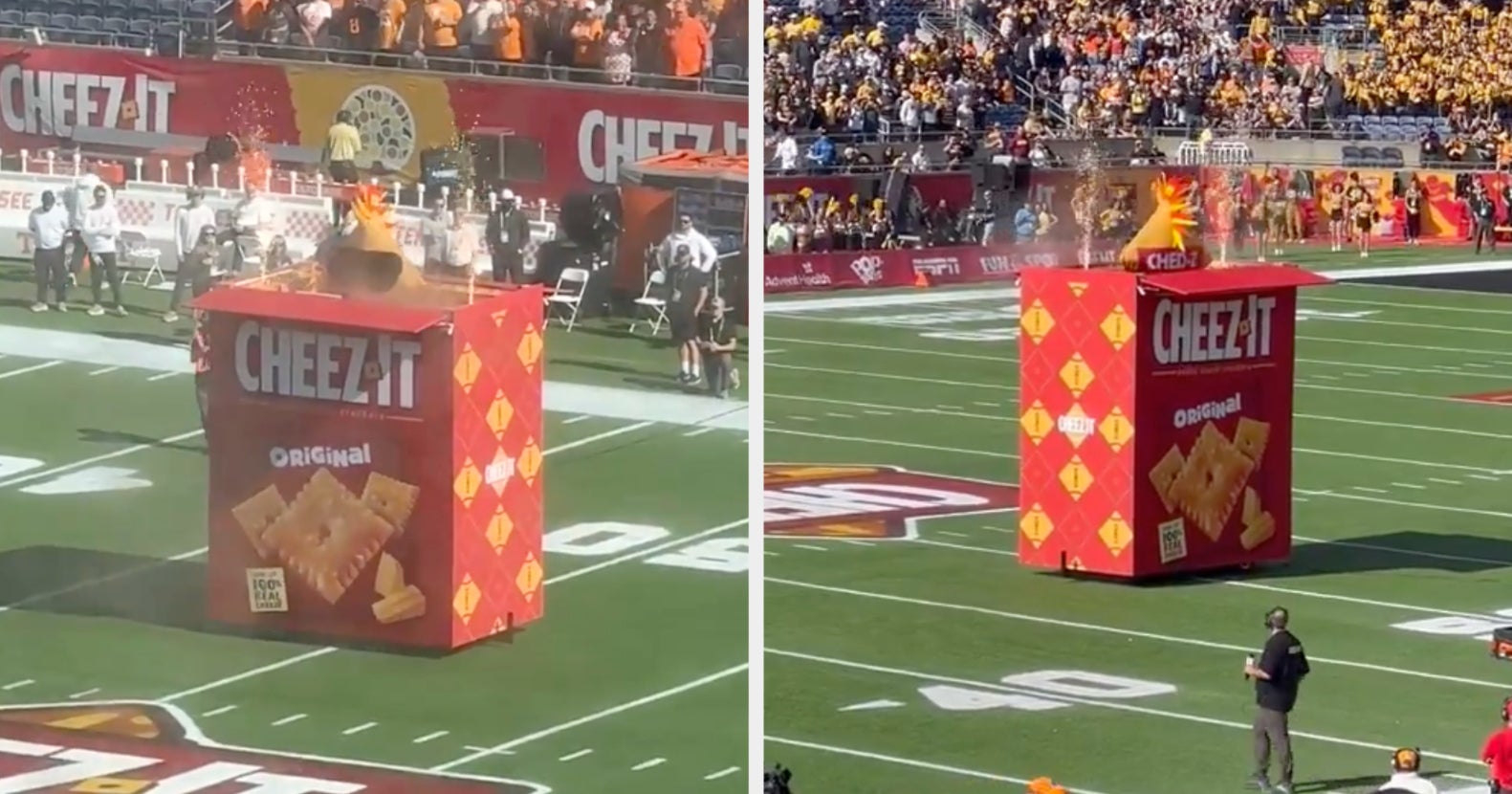 CheezIts Claps Back with Mascot After PopTarts Bowl Controversy