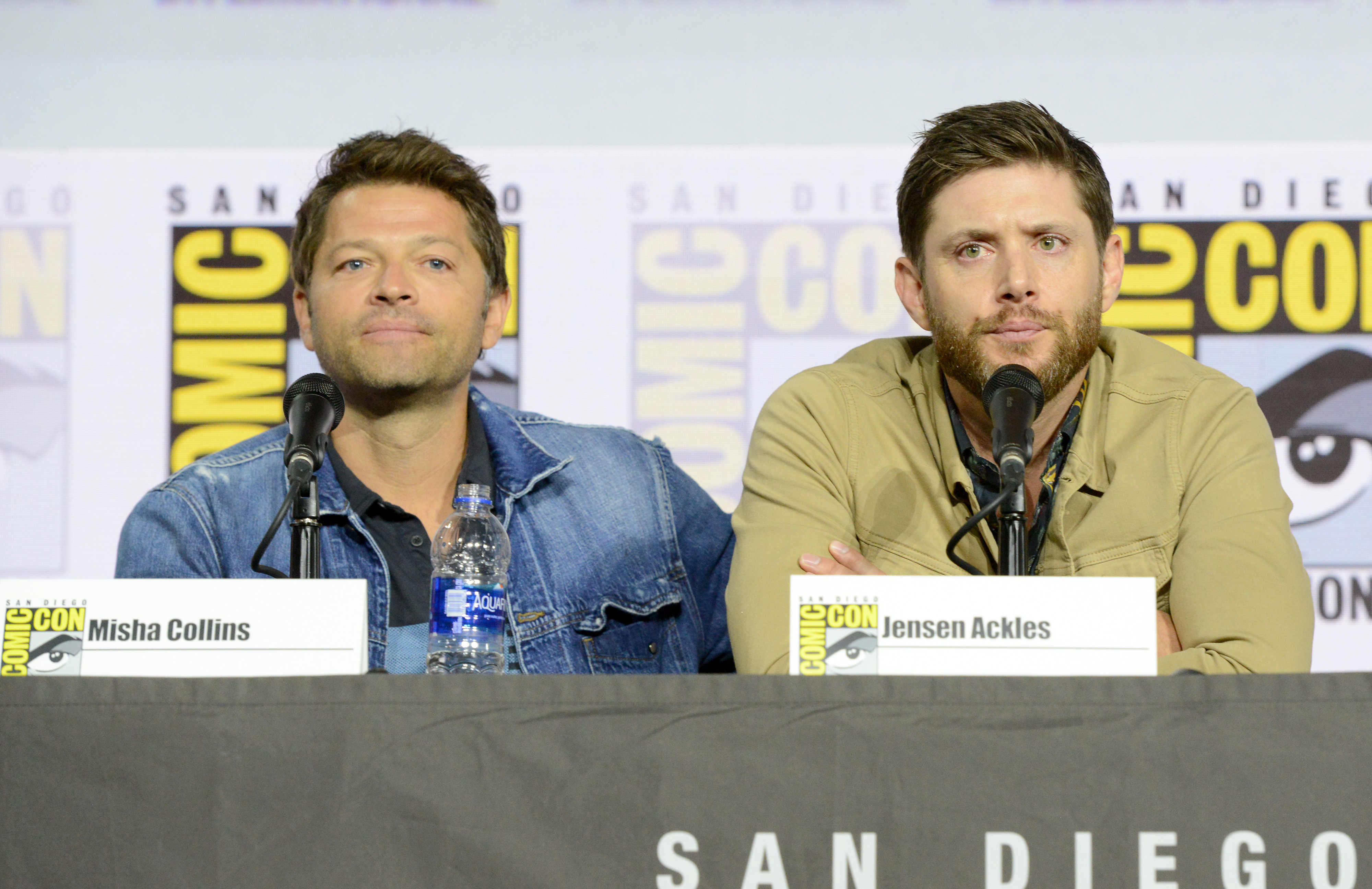 the two sitting next to each other at comic con