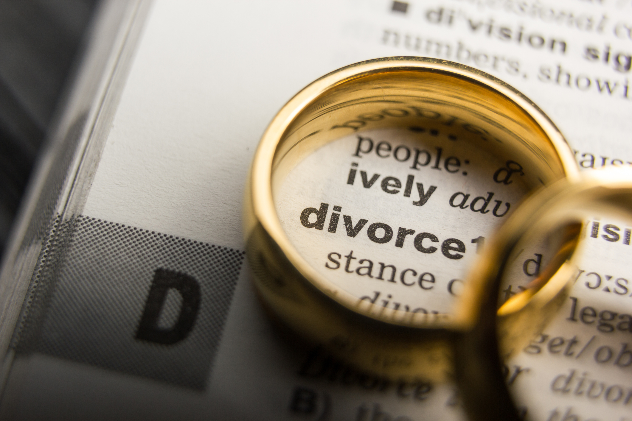 Wedding bands over the definition of divorce
