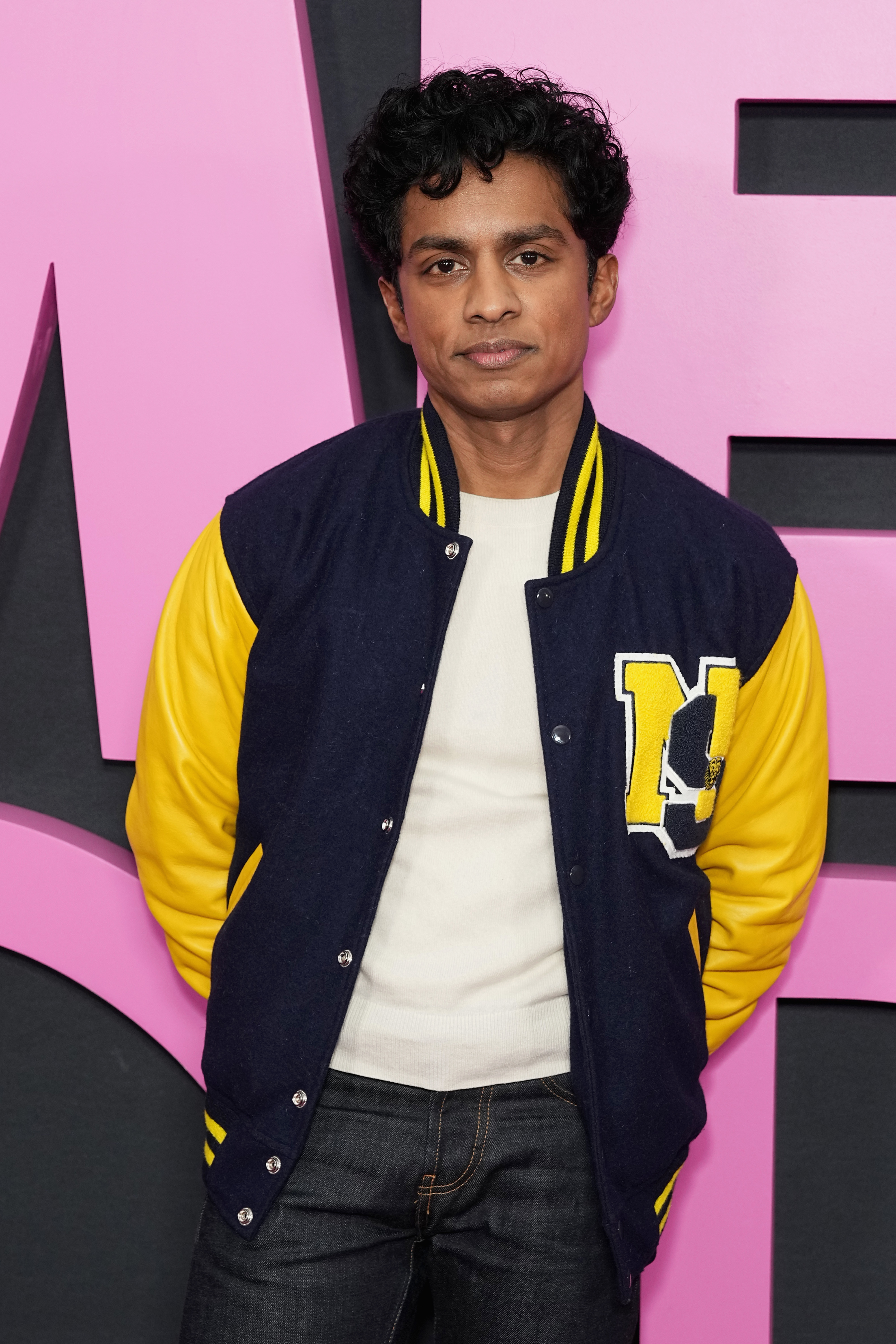 he&#x27;s wearing the school letterman at the movie premiere