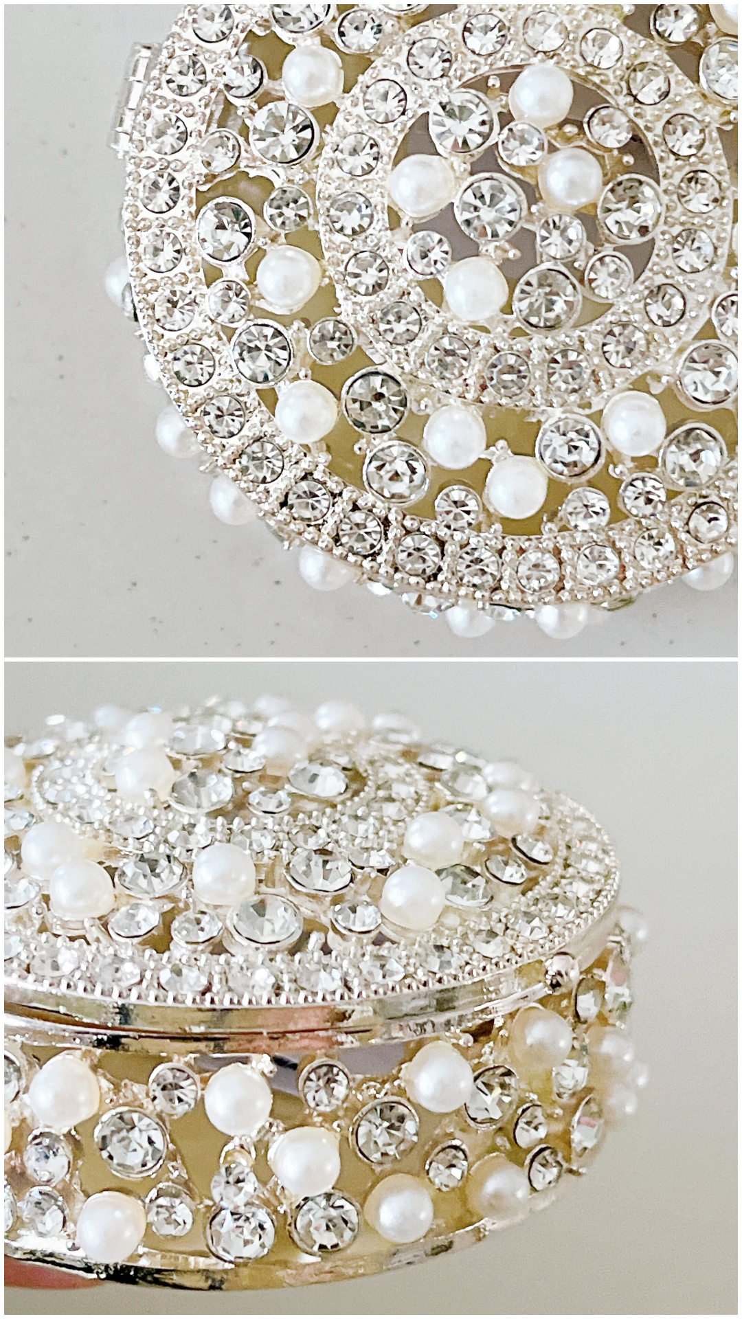 Francfranc(フランフラン)のオススメの雑貨「サリー グリッター ケース ホワイト」