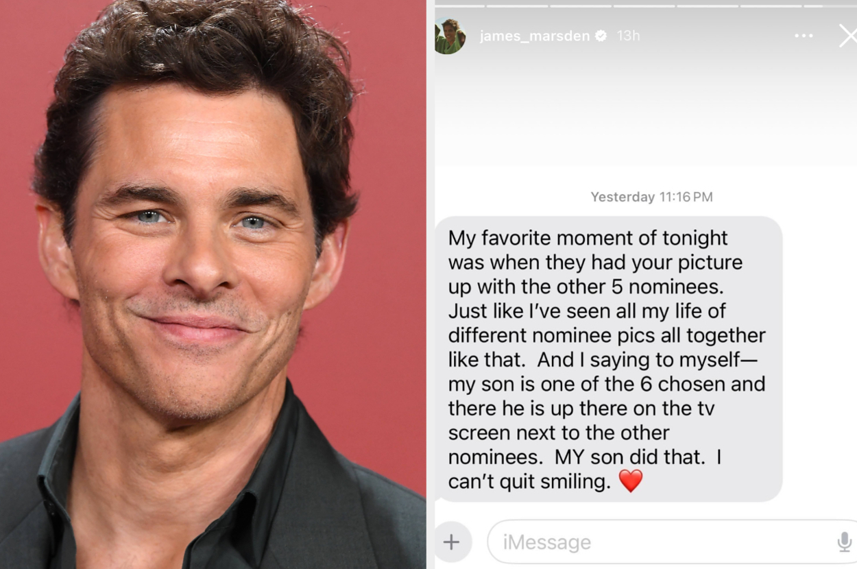 James Marsden's Mom's Text Message To Him Is Going Viral