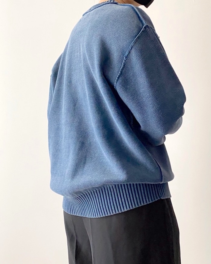 GUのオススメのセーター「ガーメントダイニットプルオーバー（長袖）」