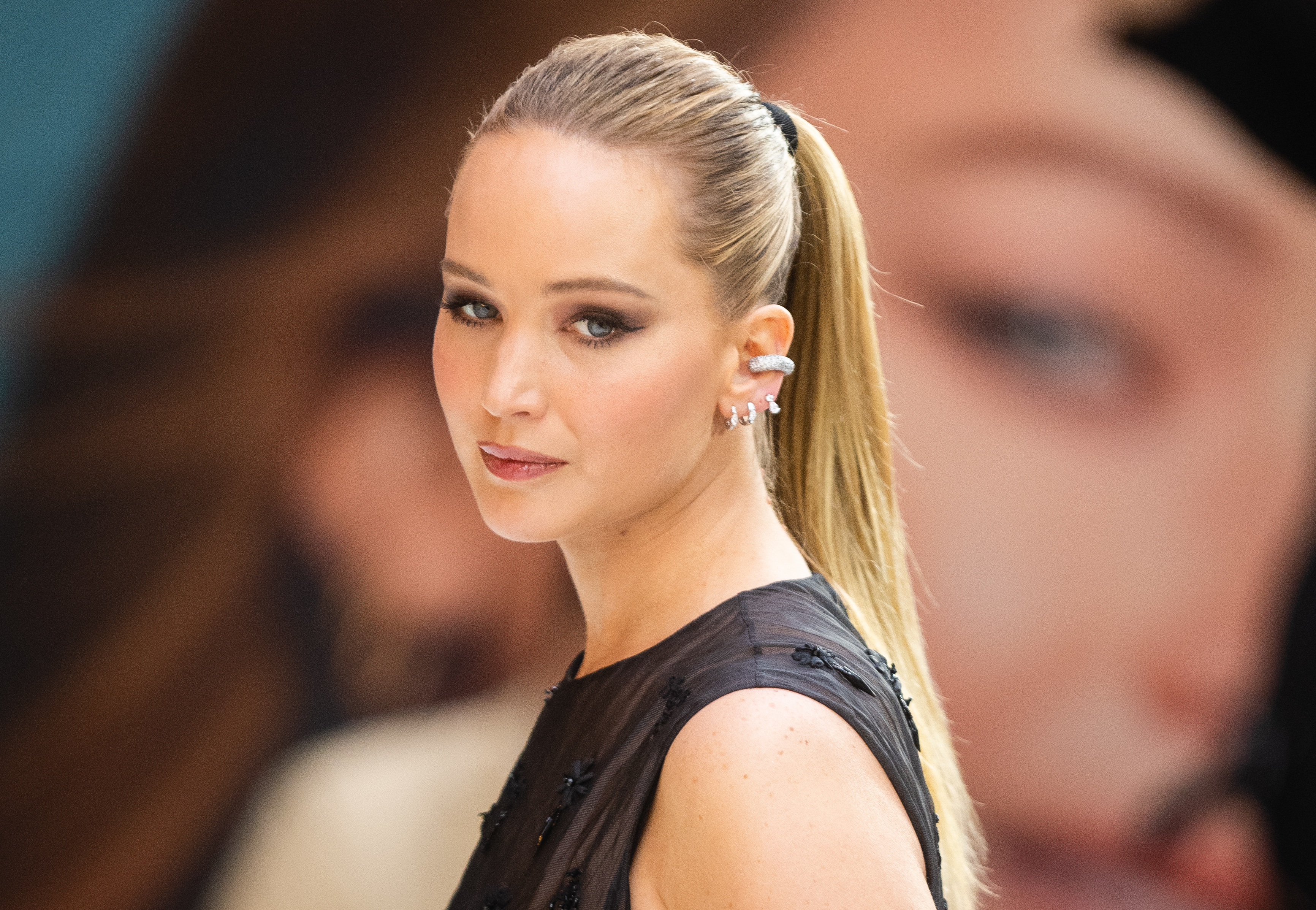 Close-up of JLaw