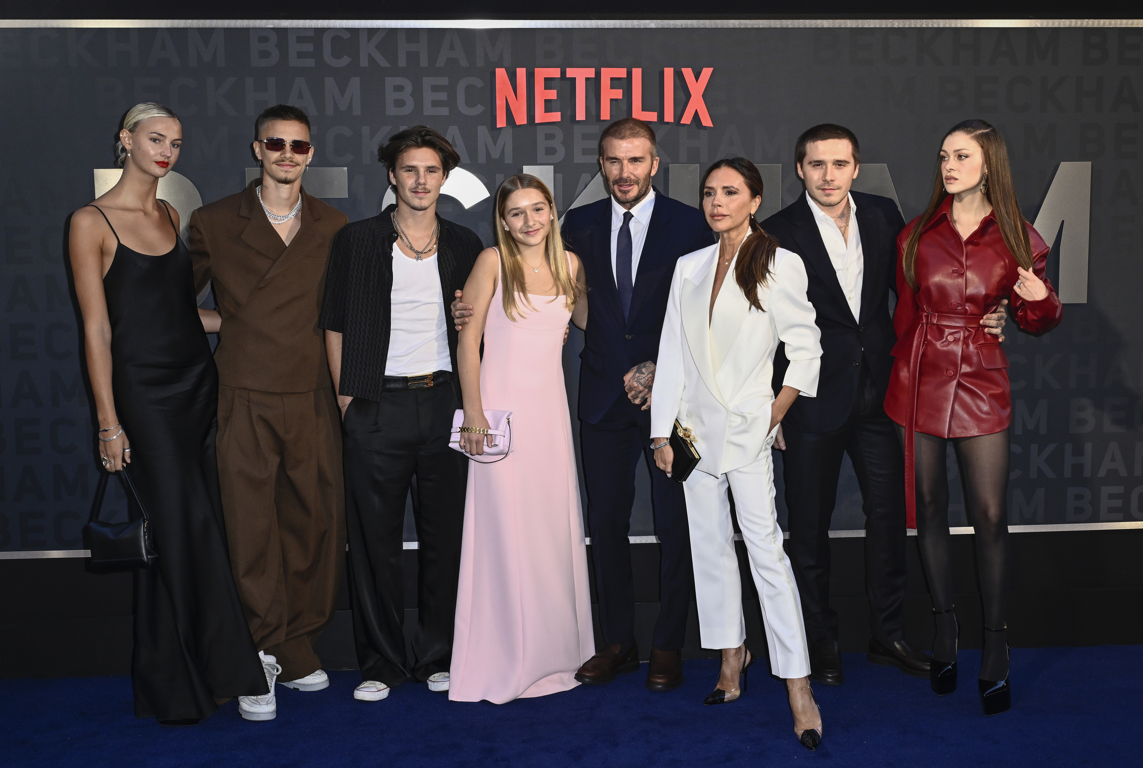 The Beckham family at the Netflix event