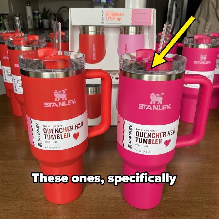 The Target x Stanley &quot;Galentines&quot; Quencher tumblers