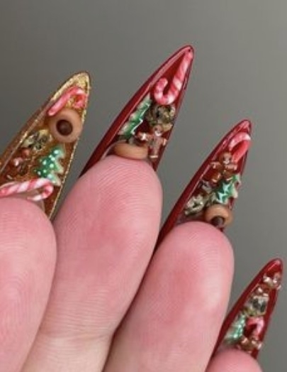 holiday-themed nail art