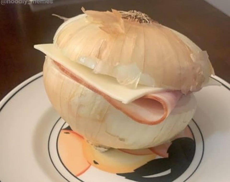 an onion sandwich