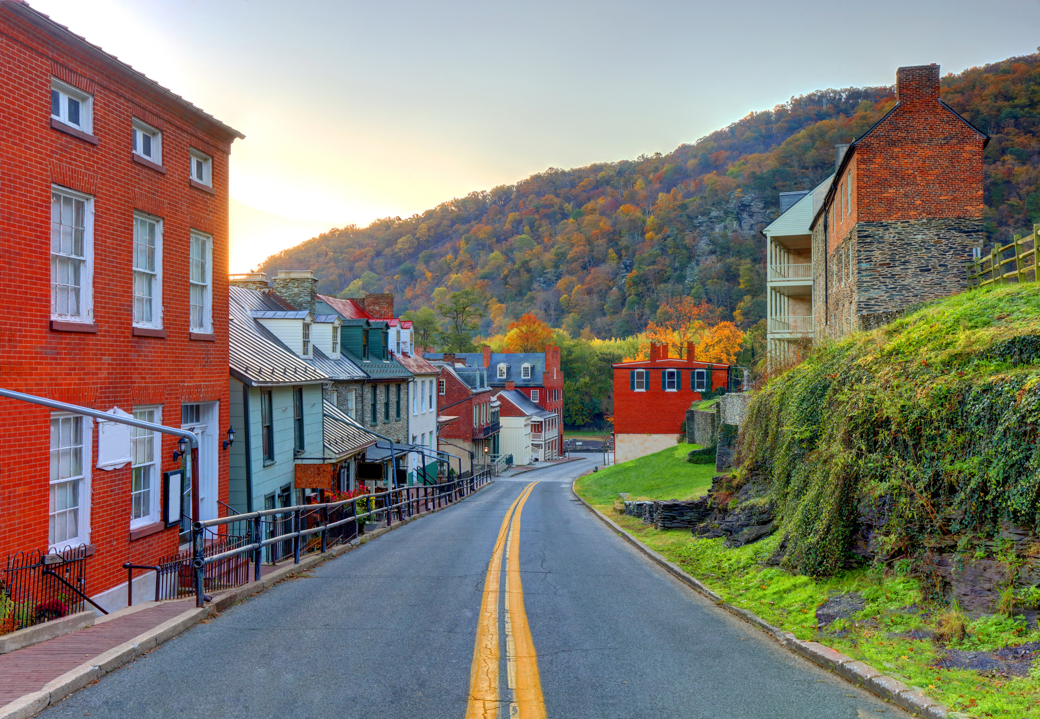The town of Harper&#x27;s Ferry, West Virginia