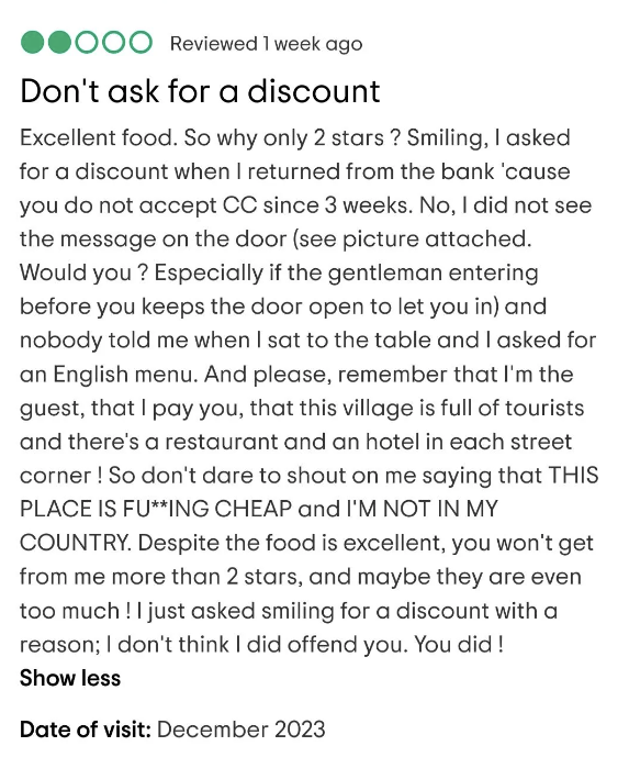 &quot;Don&#x27;t ask for a discount&quot;