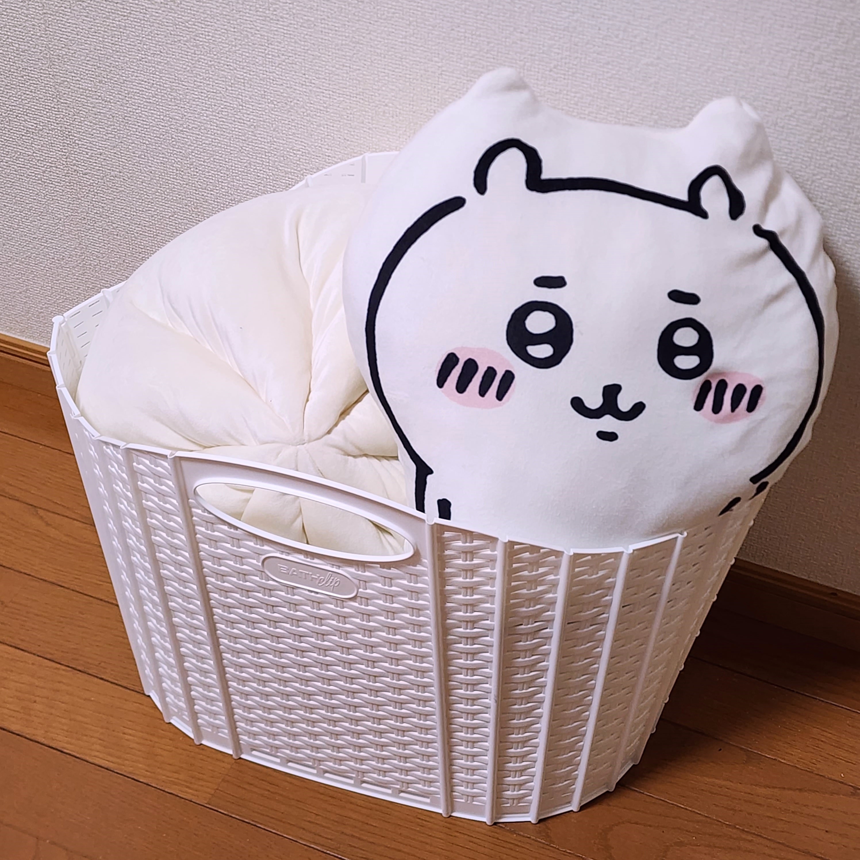 ニトリのおすすめ便利グッズ「折りたためるランドリーバスケット（ラタン）」