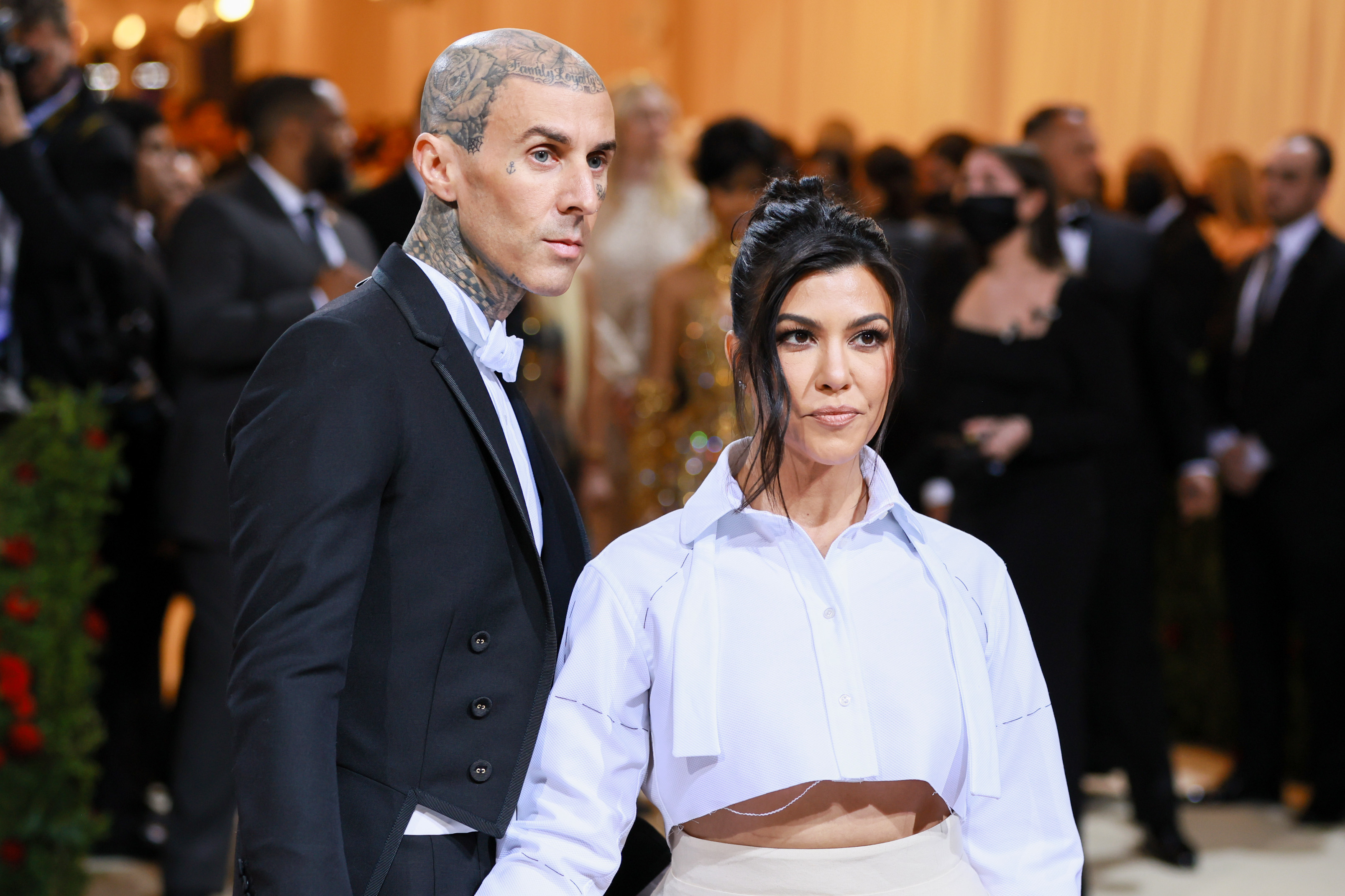 Travis and Kourtney at the Met Gala