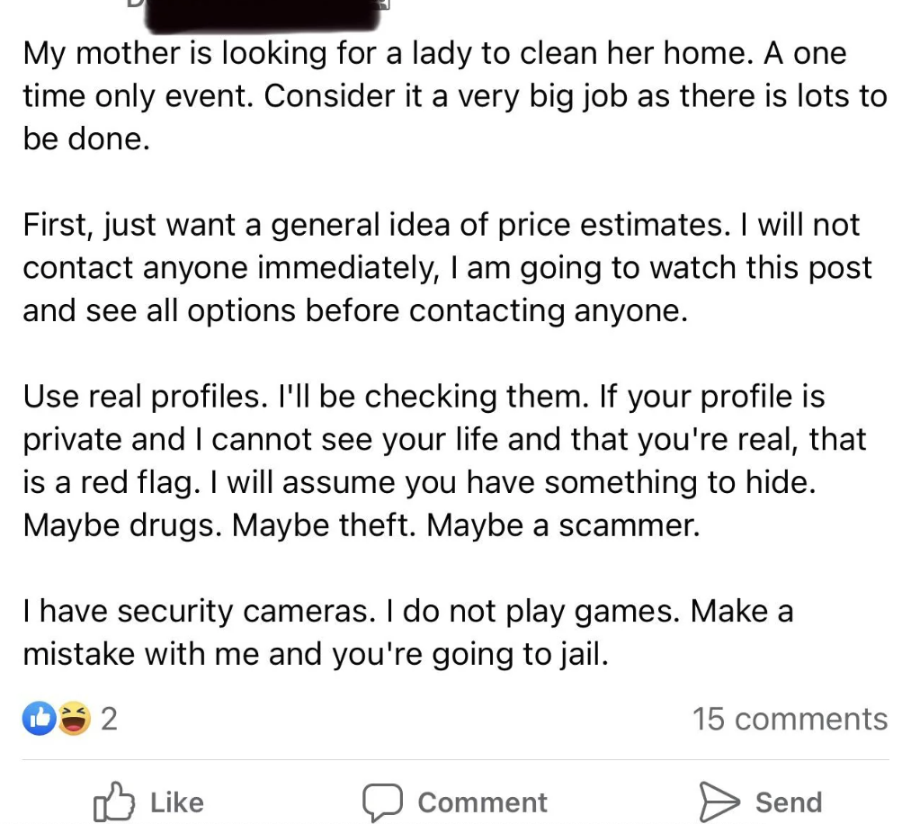&quot;I have security cameras. I do not play games.&quot;
