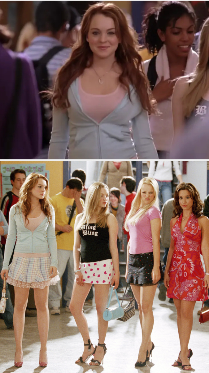 she&#x27;s with the plastics in the middle of a hall
