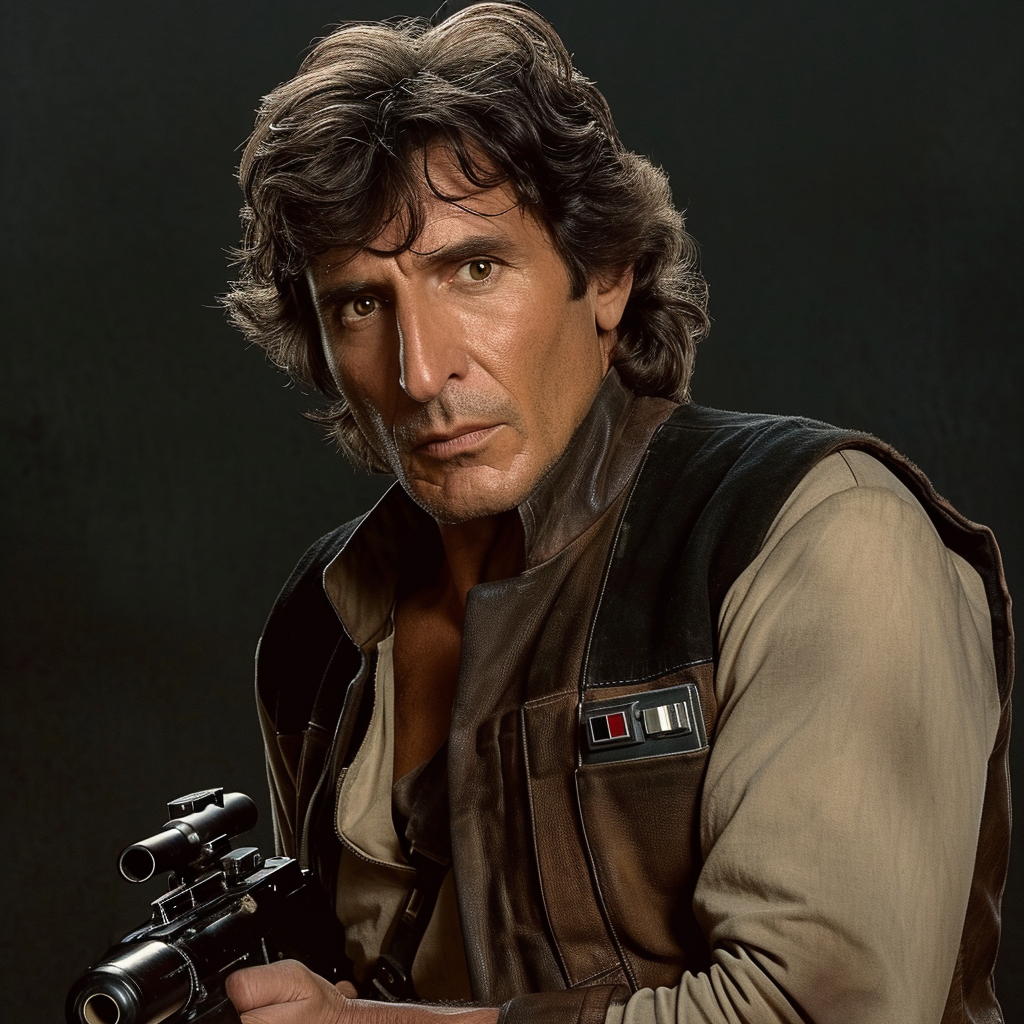 mashup of al pacino and harrison ford as han solo