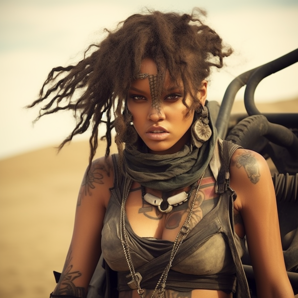 woman in the apocalypse world, and it&#x27;s not rihanna&#x27;s face