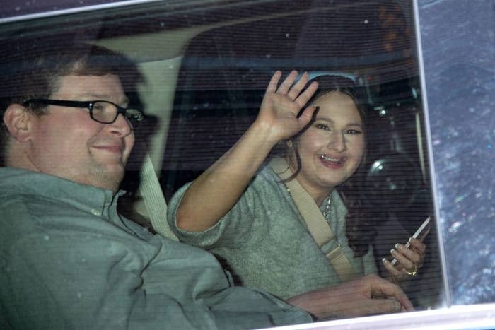 Ryan Scott Anderson and Gypsy Rose Blanchard are seen leaving &#x27;The View&#x27;