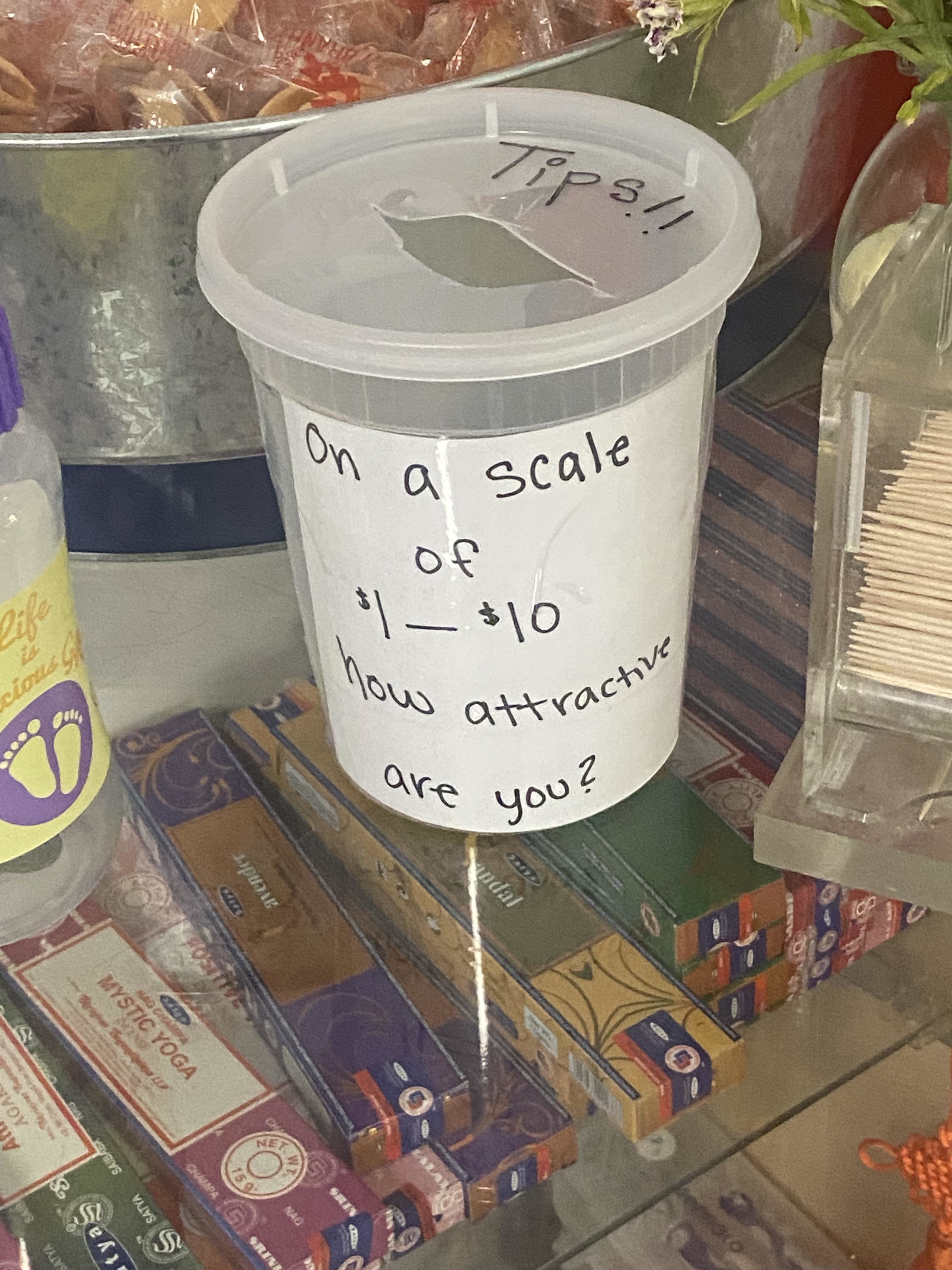 on a scale of $1 to $10 how attractive are you