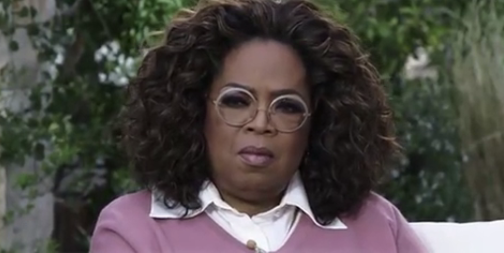 Oprah during an interview