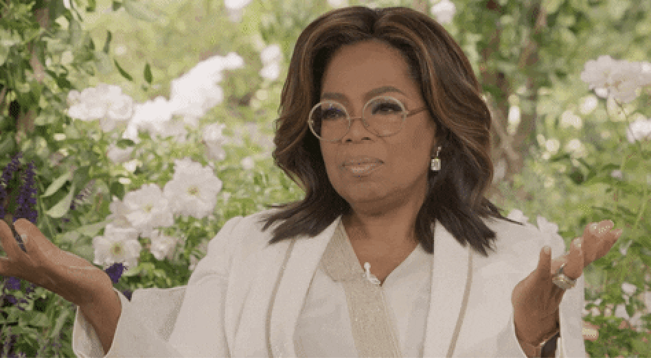 Oprah during an interview