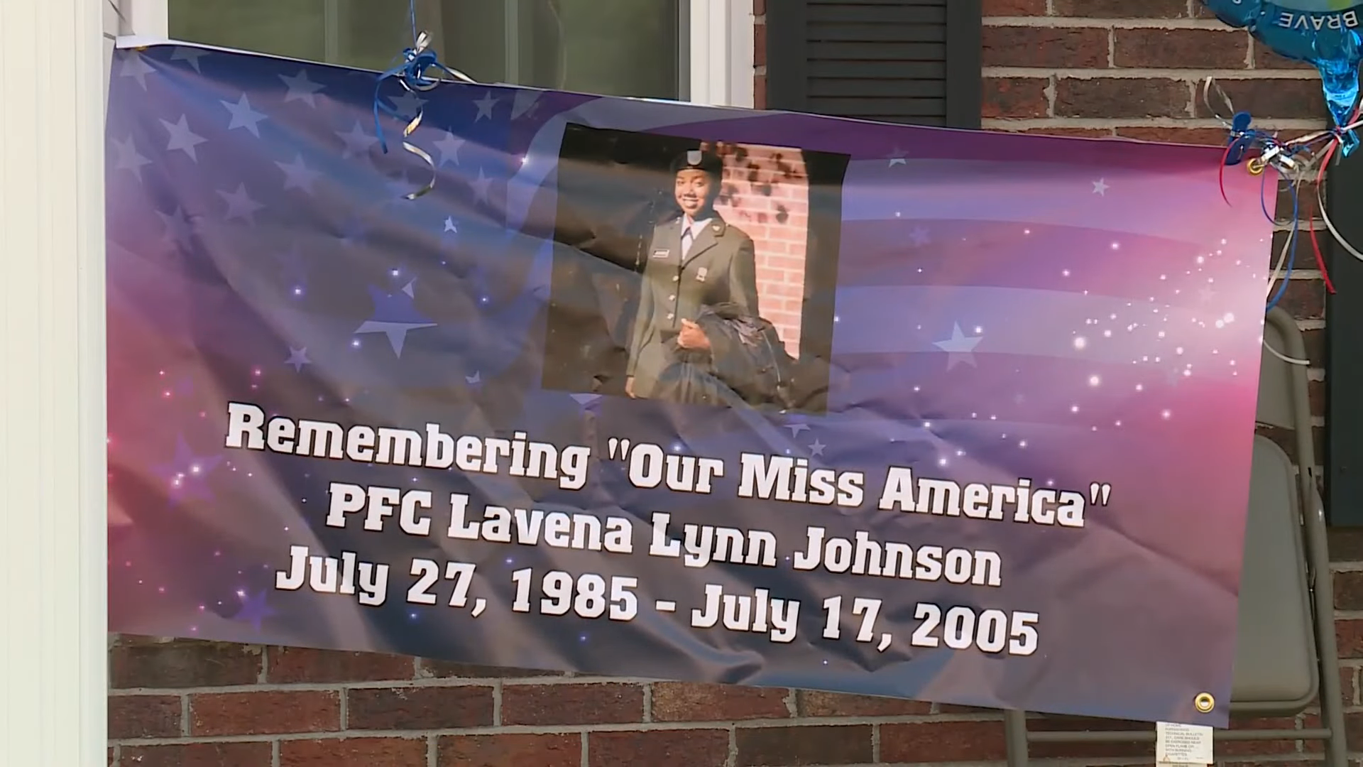 banner made in remembrance of her