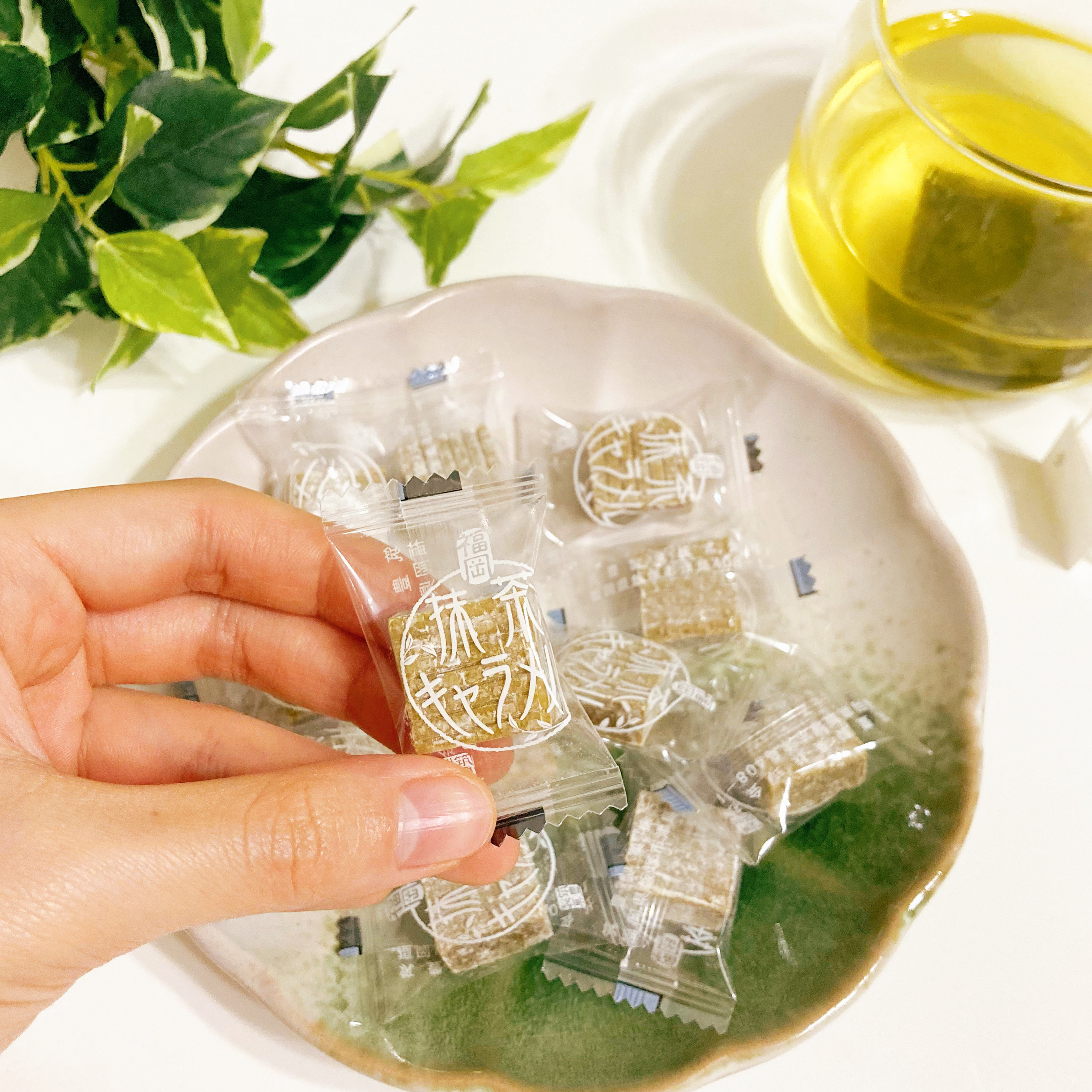 DAISO（ダイソー）のおすすめお菓子「筑豊製菓 福岡抹茶キャラメル 65g」