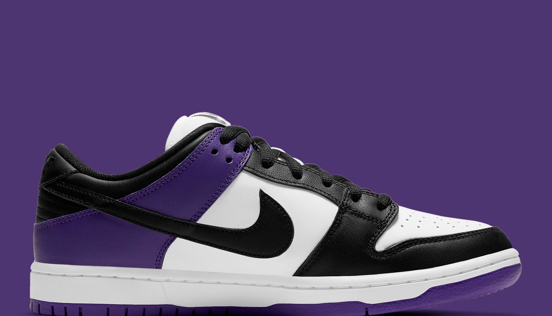 Nike SB Dunk Low Court Purple Release Date BQ6817-500 Medial