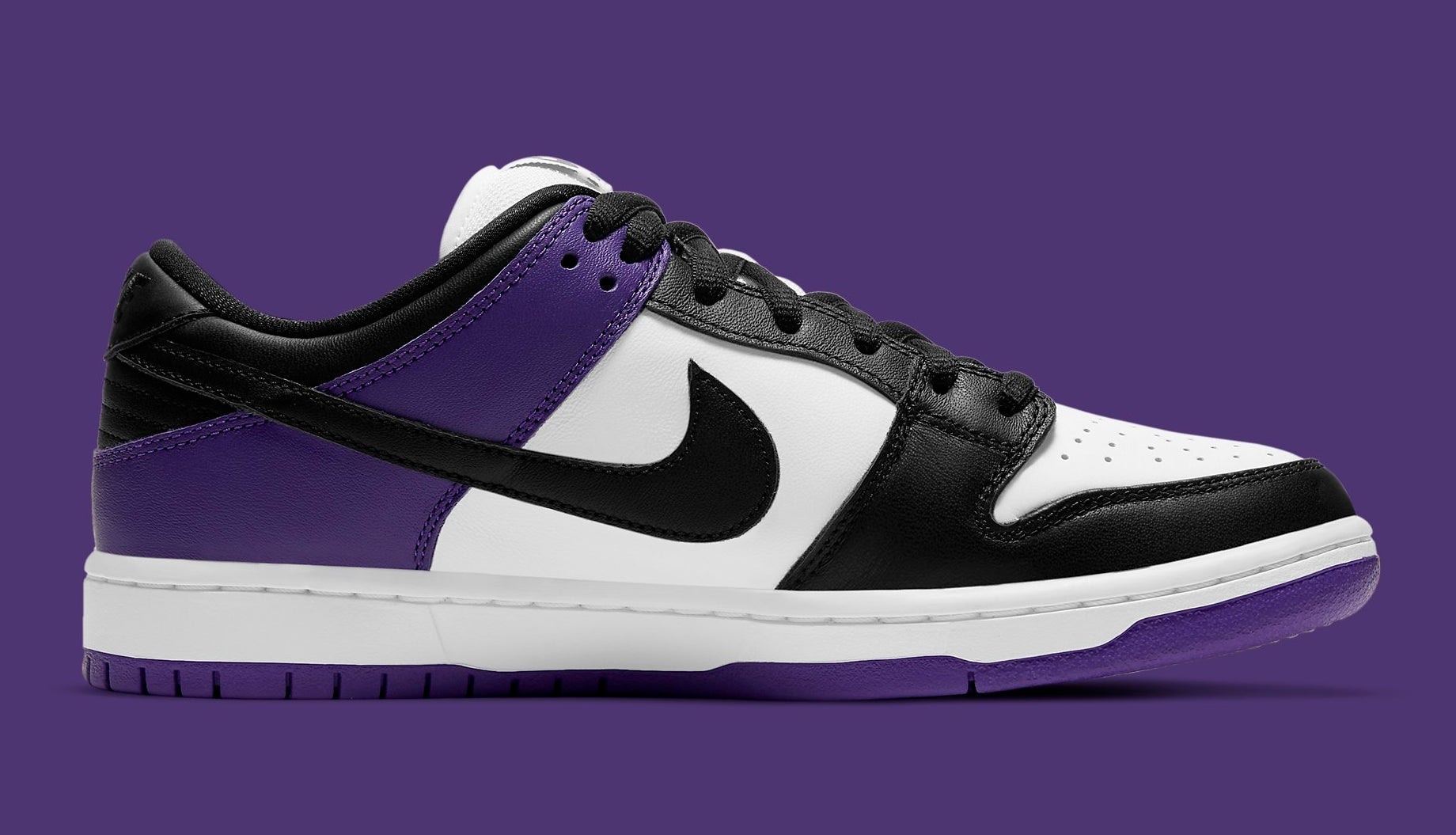 Nike SB Dunk Low Court Purple Release Date BQ6817-500 Medial