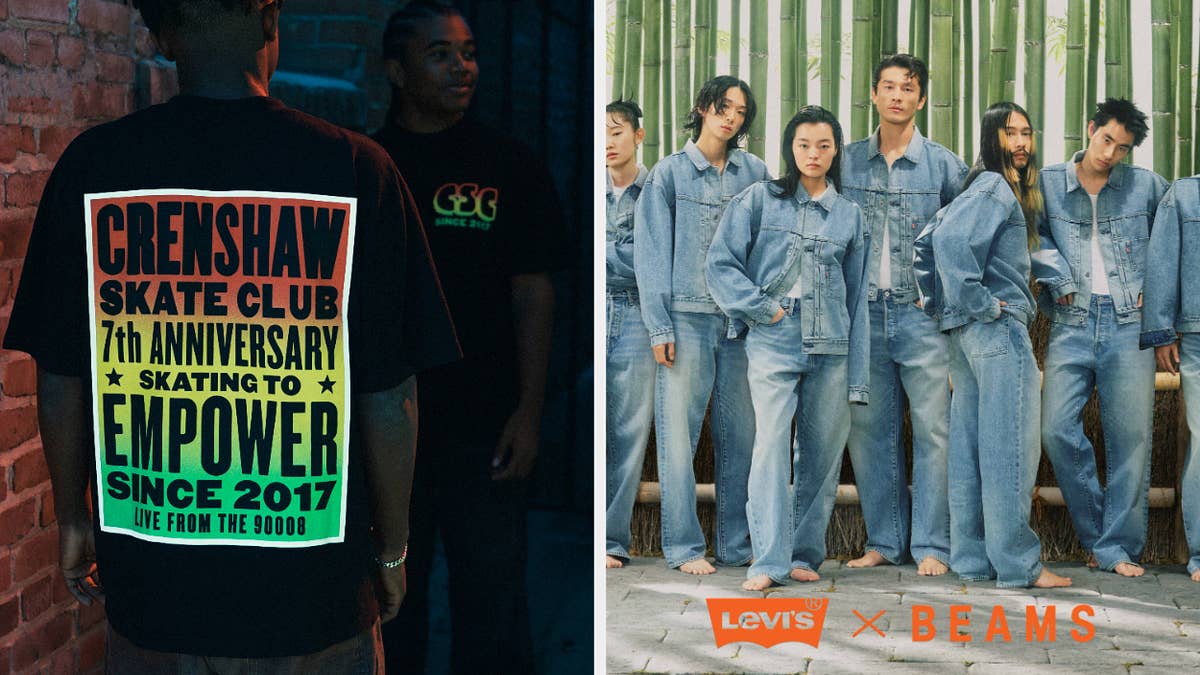 From Crenshaw Skate Club's seventh anniversary T-shirts to the Beams x Levi's collection, here is a closer look at all of this week's best style releases.