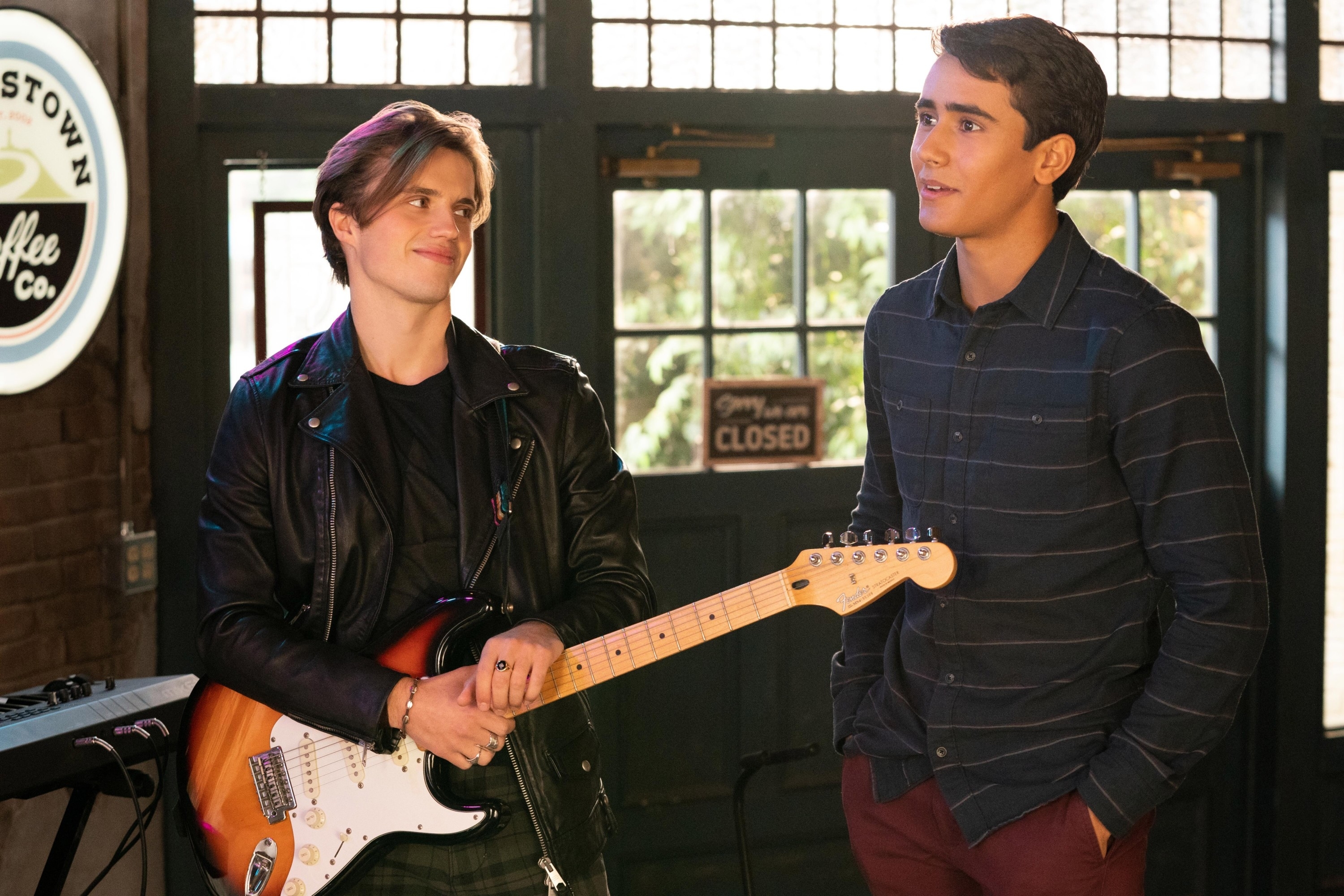 teens in band practice