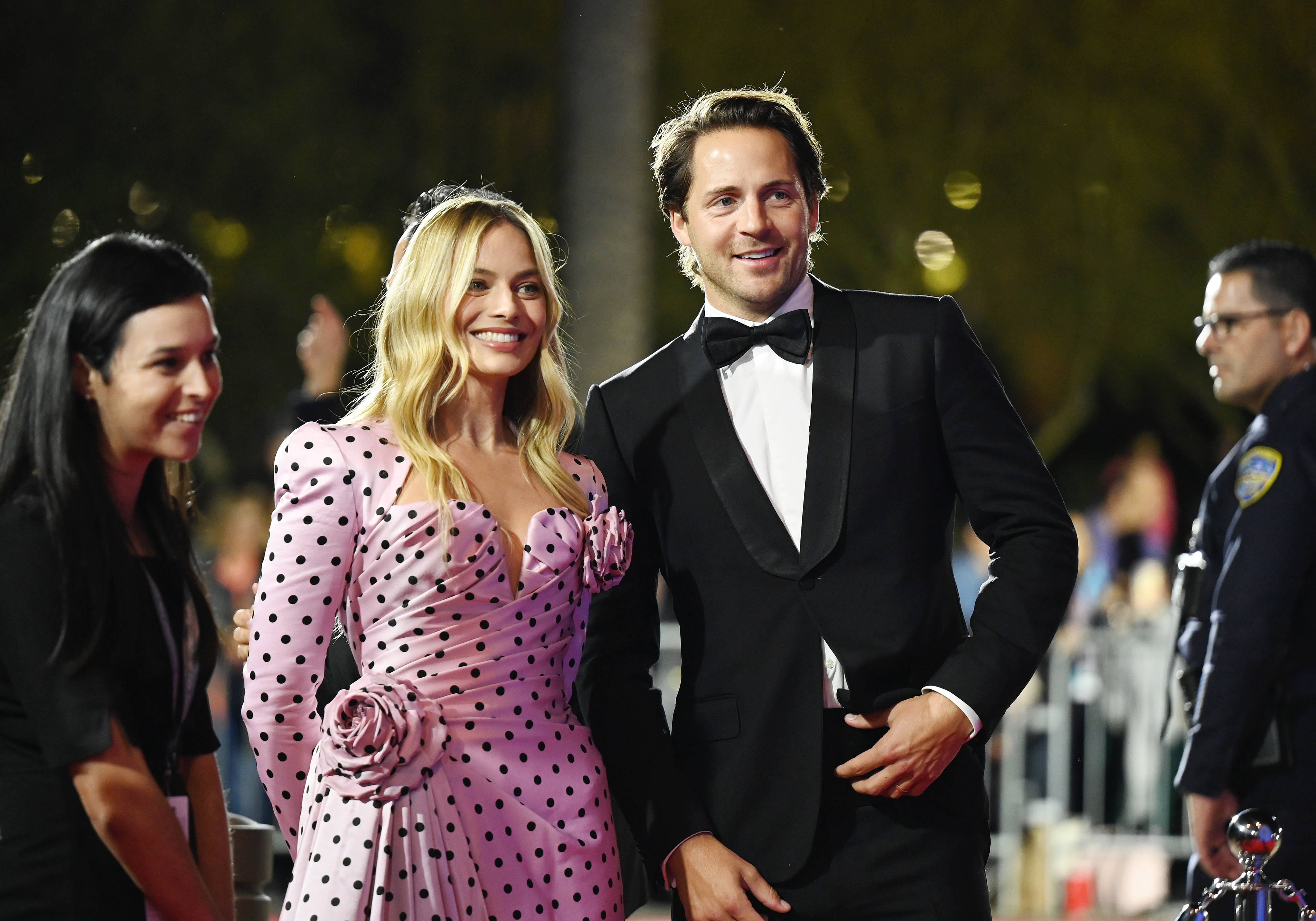 Margot Robbie and Tom Ackerley on the red carpet