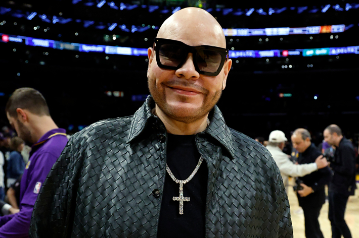 fat joe is seen at a game