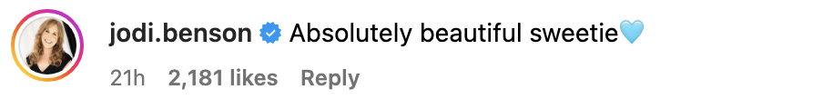 &quot;Absolutely beautiful sweetie&quot;