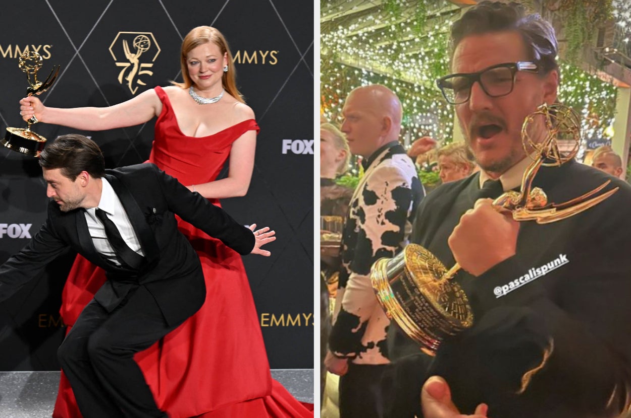 Kieran Culkin, Sarah Snook, and Pedro Pascal