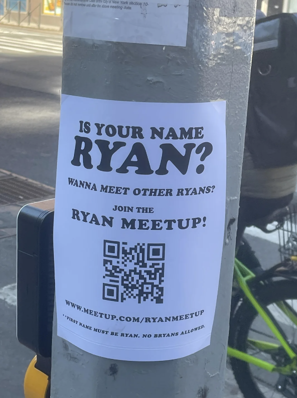 "Join the Ryan meetup!"