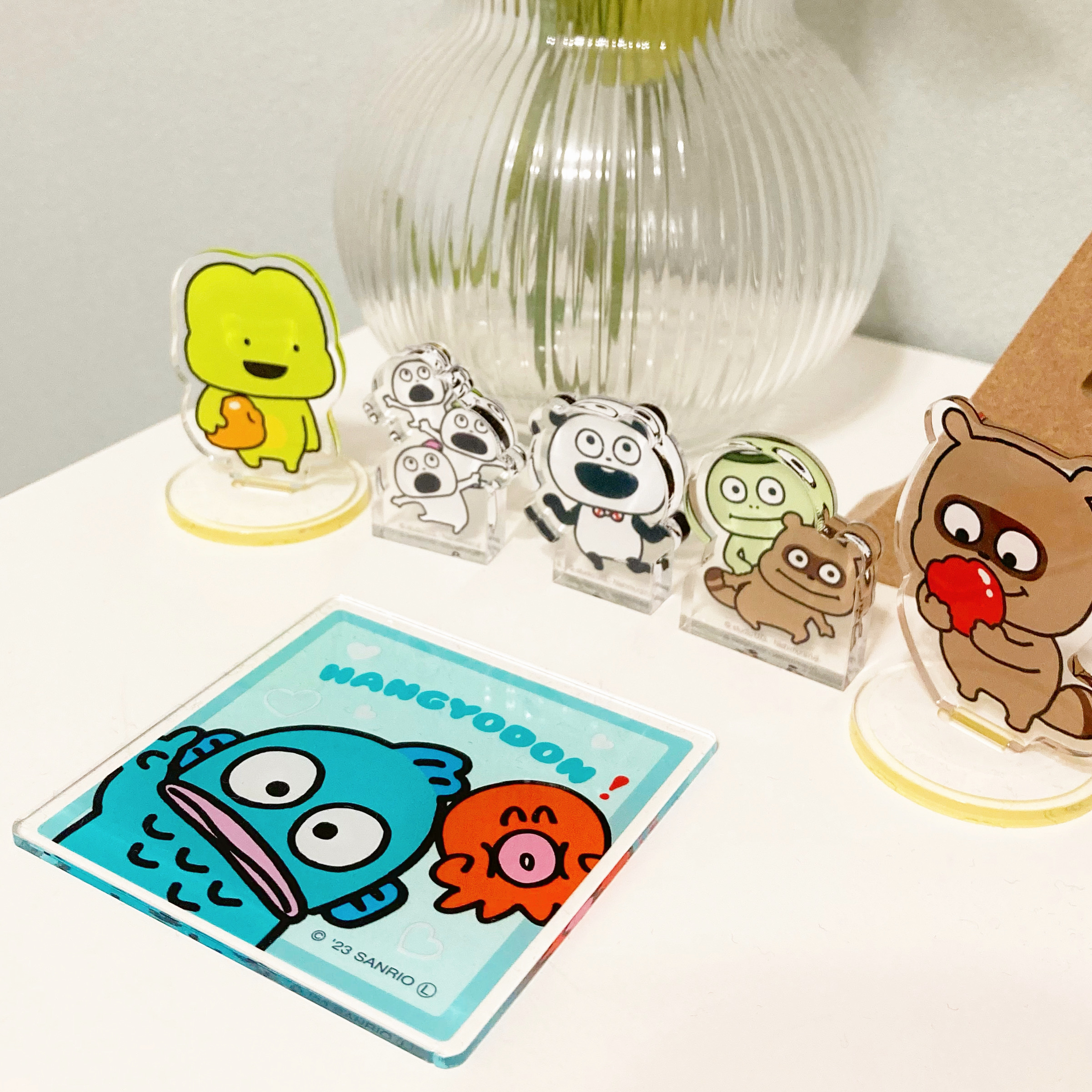 ダイソー サンリオ コースター/キーホルダー/マグネット/ステッカー プリン ダイソー サンリオ コースター/キーホルダー/マグネット