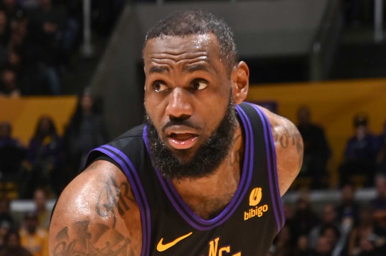 A Fan Ran Up On LeBron James While He Was Sitting On The Bench At The Lakers Game — And It Didn't End Well
