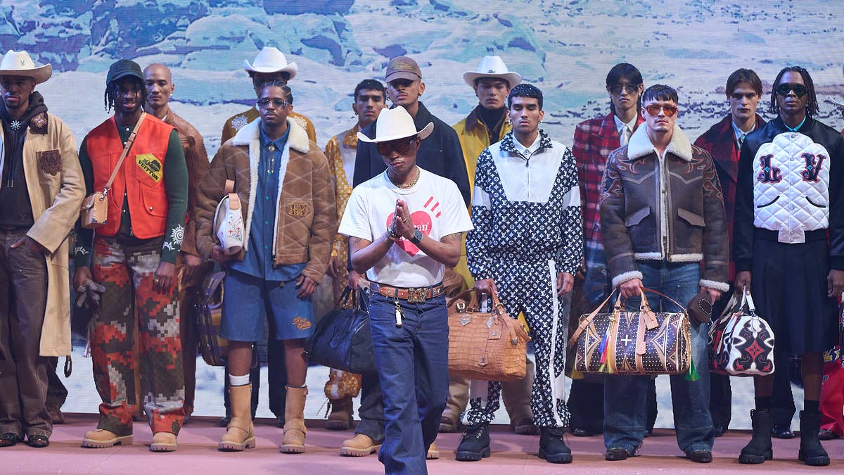Pharrell Williams—who succeeded Virgil Abloh as LV's men’s creative director—was seen mingling with some of the stars before the presentation.