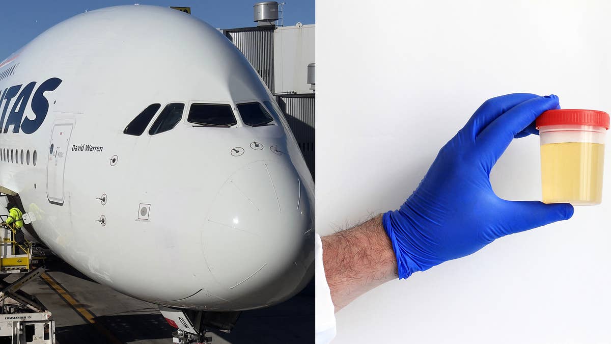 Never trust mystery liquids on an airplane. Always assume it's urine.