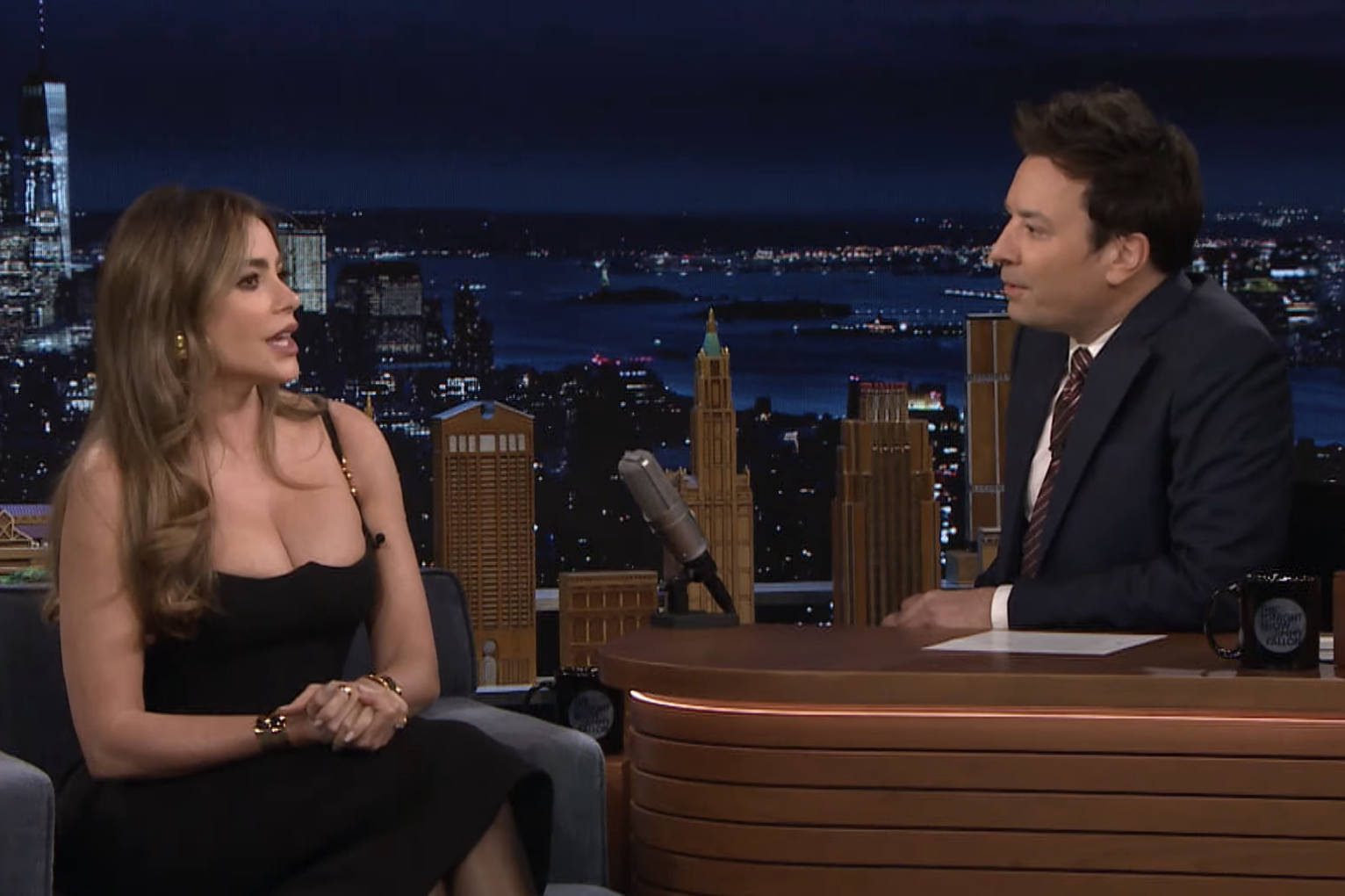 jimmy and sofia talking on the show