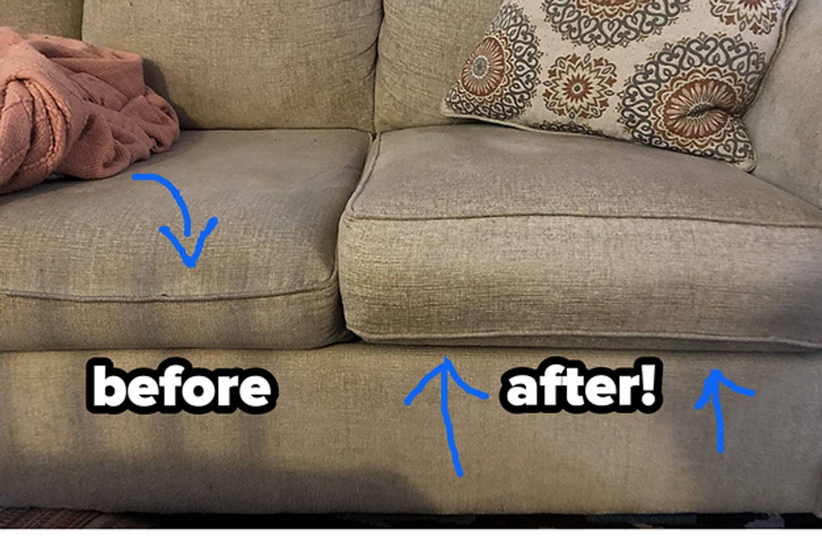 My seat cushions slide off my sofa constantly so this little hack keeps  them firmly in place! Heavy duty Velcro link:, By Cloud Interiors Ltd