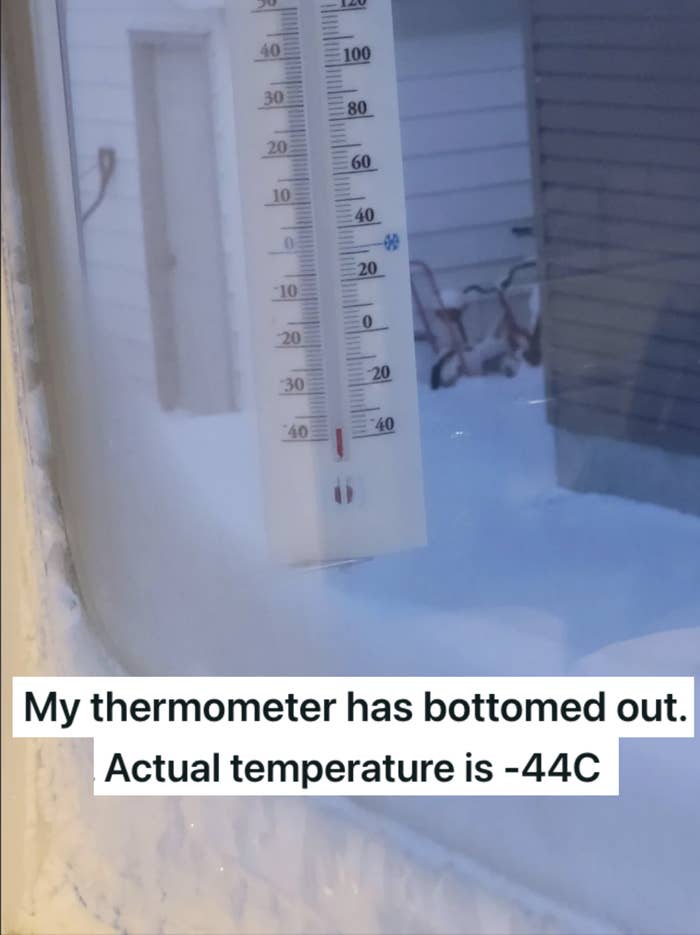 the actual temperature is -44C