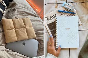 laptop case and journal 